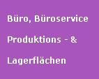 Bro, Broservice, Produktions- und Lagerflchen